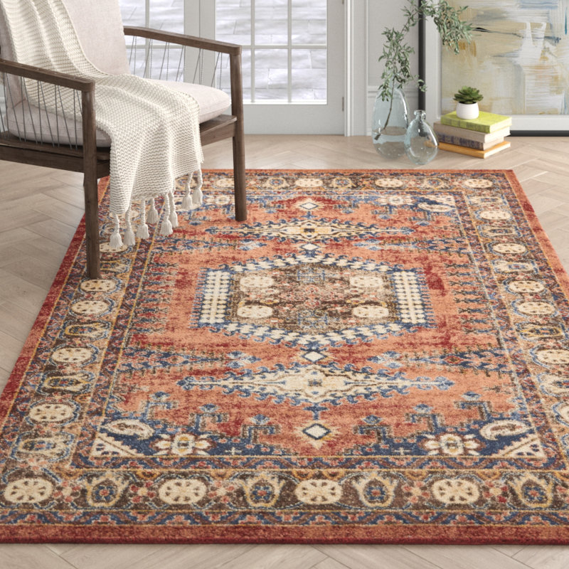 Nathanson Terracotta Area Rug & Reviews AllModern
